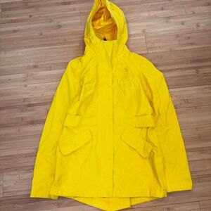 The North Face Yellow DryVent Rain Jacket Women XS Hooded Outdoor Core